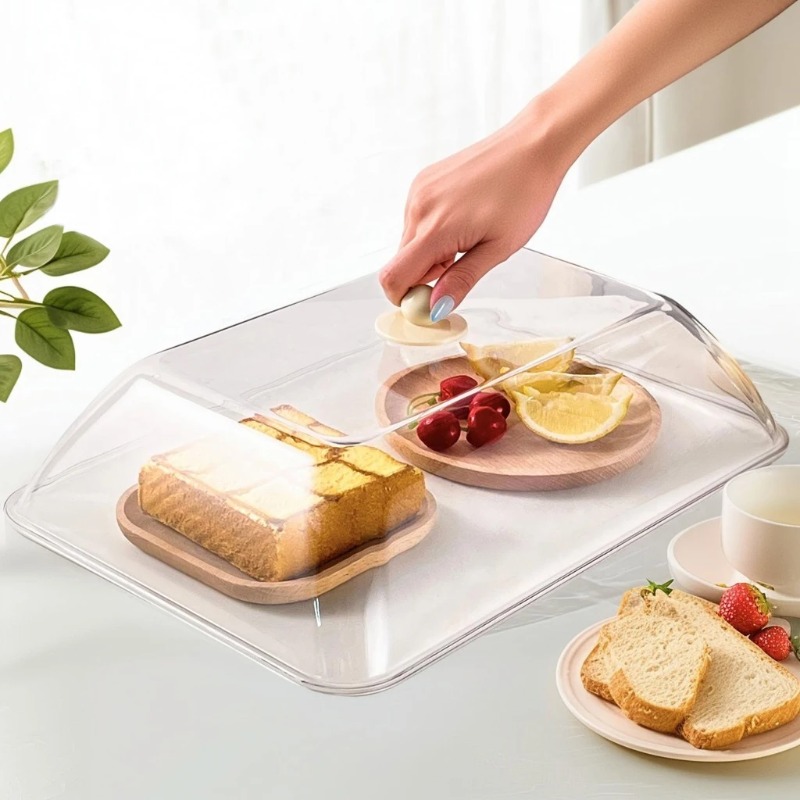 Kitchen Gadgets Wholesale - WORTHBUY Reusable Plastic Food Cover Clear