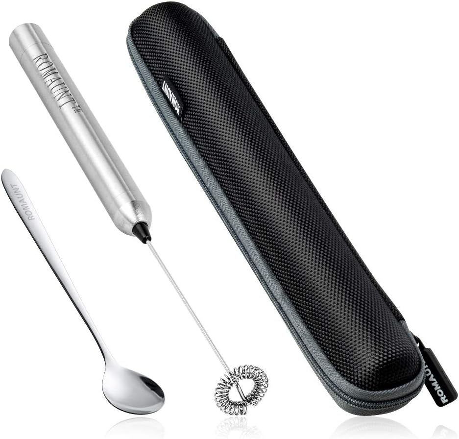 Milk Frother - Handheld Milk Frother Electric Battery Operated