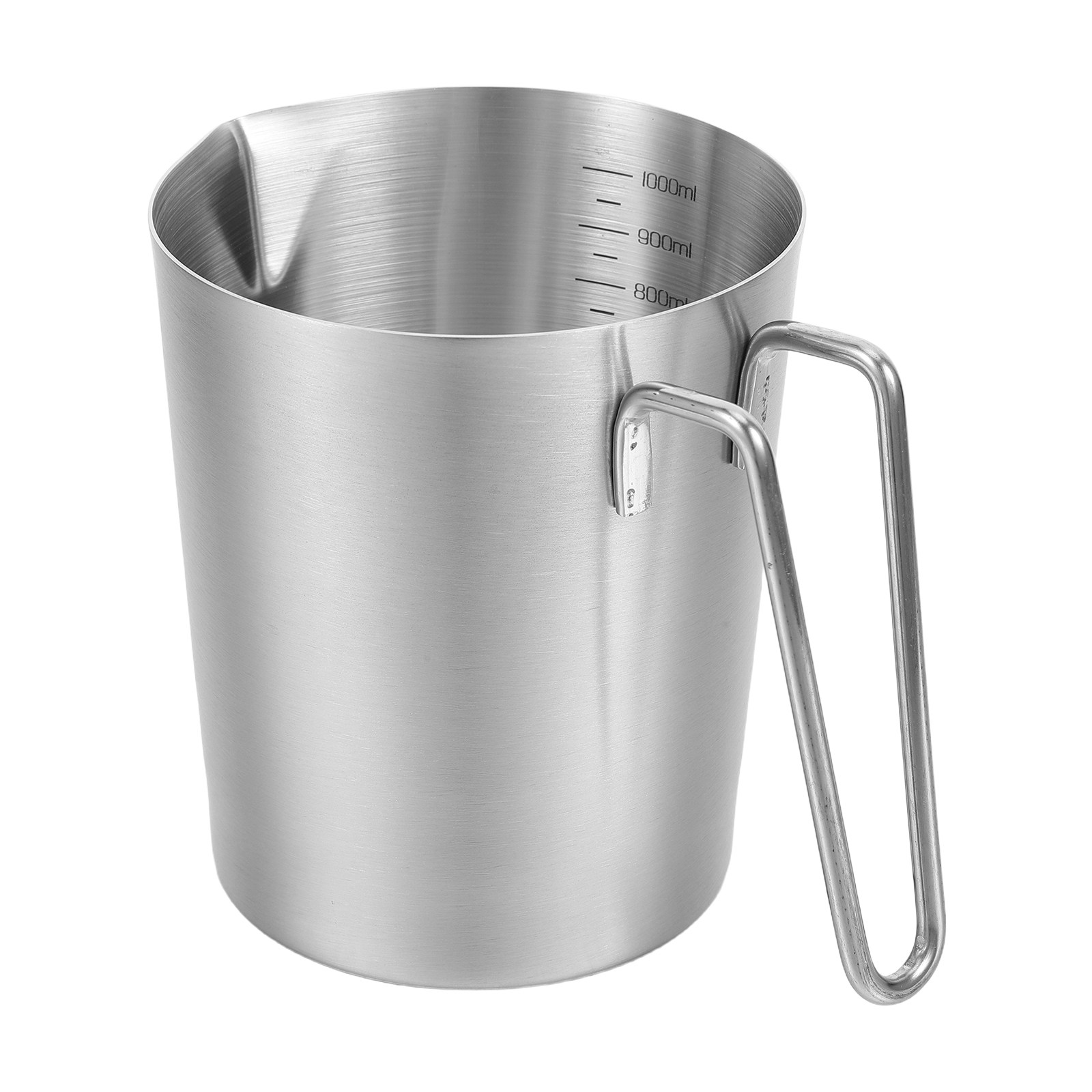 Milk Frother - Stainless Steel Measuring Pitcher 1L Large