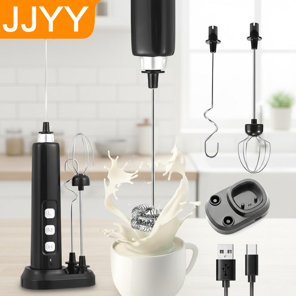 Milk Frother - USB Rechargeable Handheld Milk Frother Mini