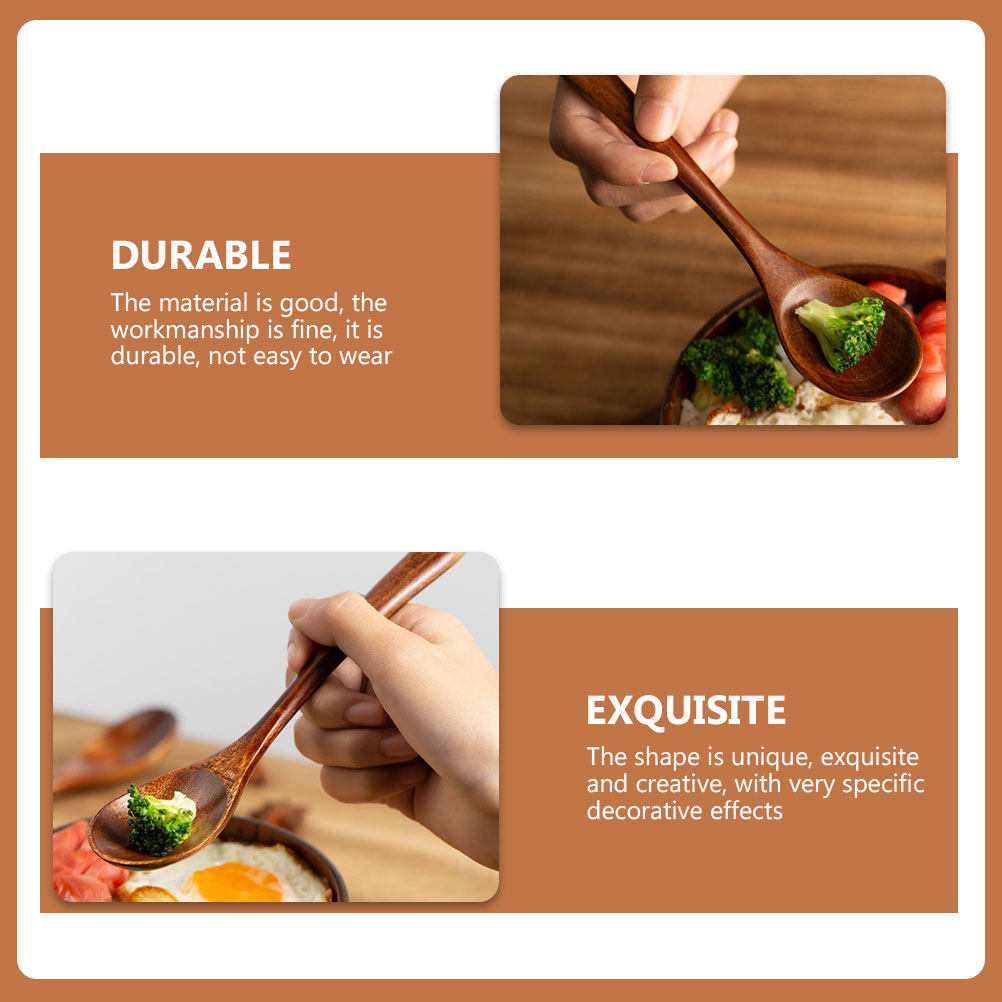 2Pcs Exquisite Wooden Children - Kitchen Gadgets Japanese review and price