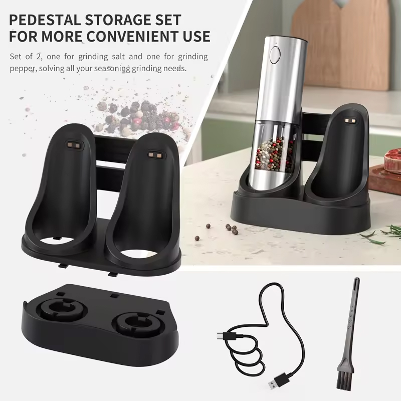 1/2PCS Electric Salt And Peppe - Kitchen Gadgets Electric review and price