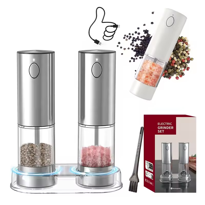 1/2PCS Electric Salt And Peppe - Kitchen Gadgets Electric review and price