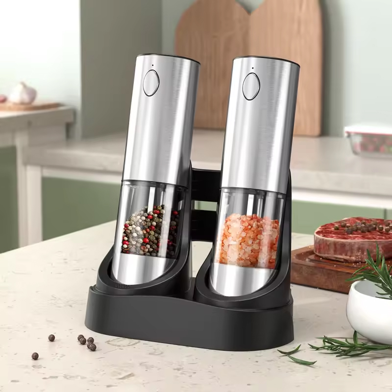 1/2PCS Electric Salt And Peppe - Kitchen Gadgets Electric review and price