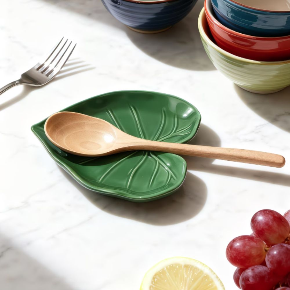 Kitchen Gadget Ceramic Leaf Sp - Kitchen Gadgets Green review and price