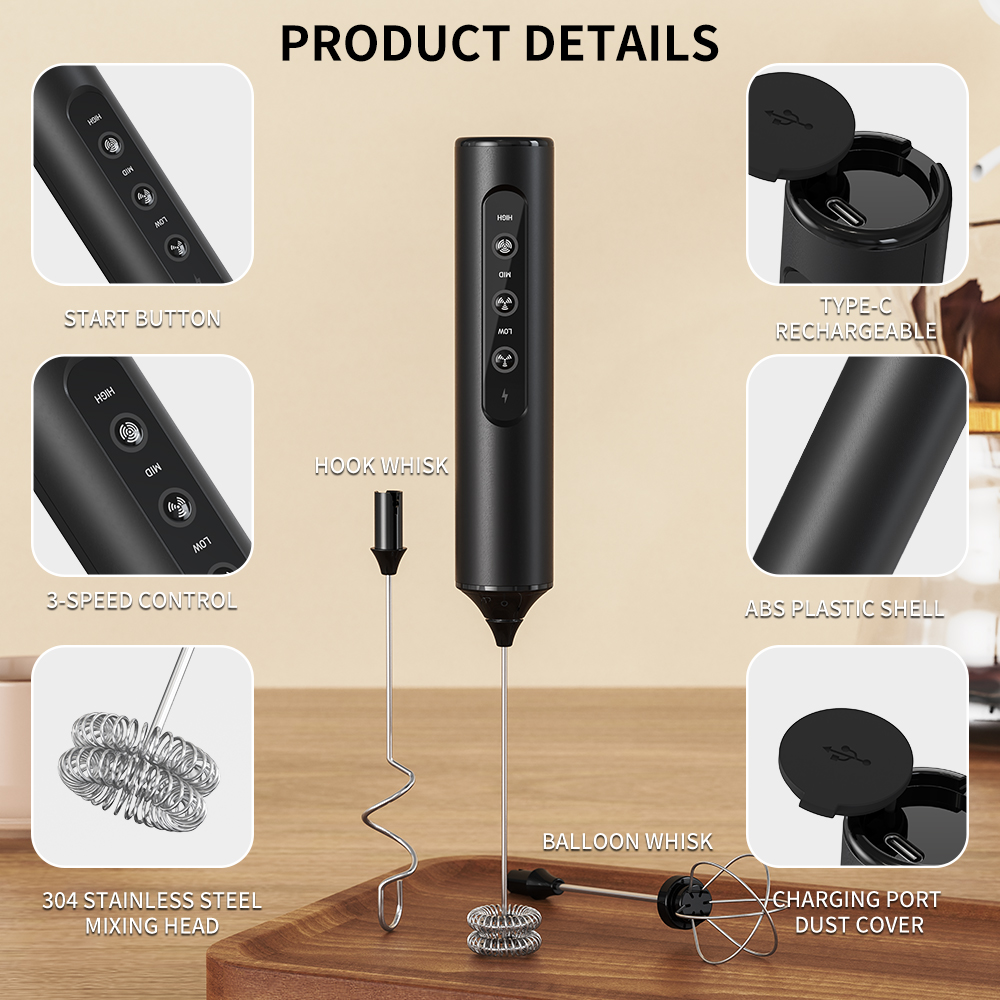 3 in 1 Electric Handheld Milk  - Milk Frother review and price