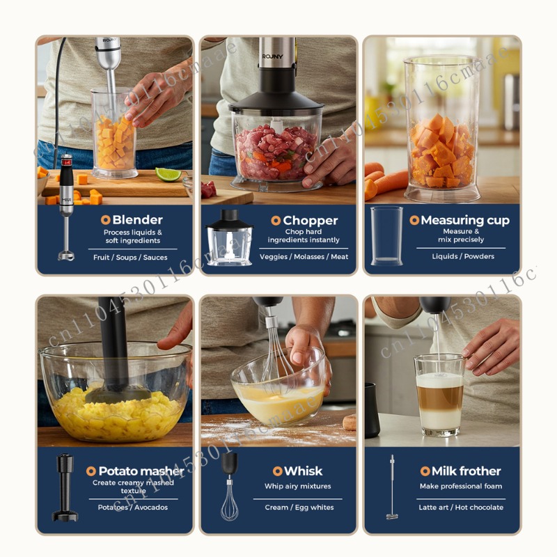 6-in-1  1200W Powerful Hand Bl - Immersion Blender Stick review and price