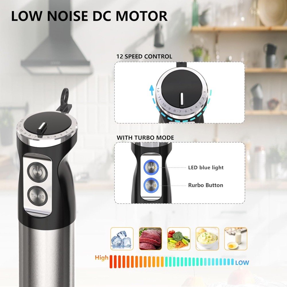 5 in 1 Immersion Blender Handh - Immersion Blender Stick review and price