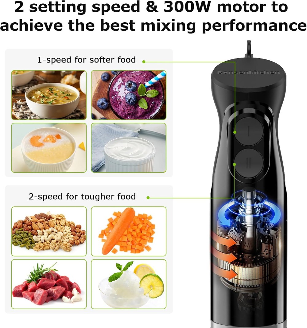 3-in-1 Immersion Blender Handh - Immersion Blender Stick review and price