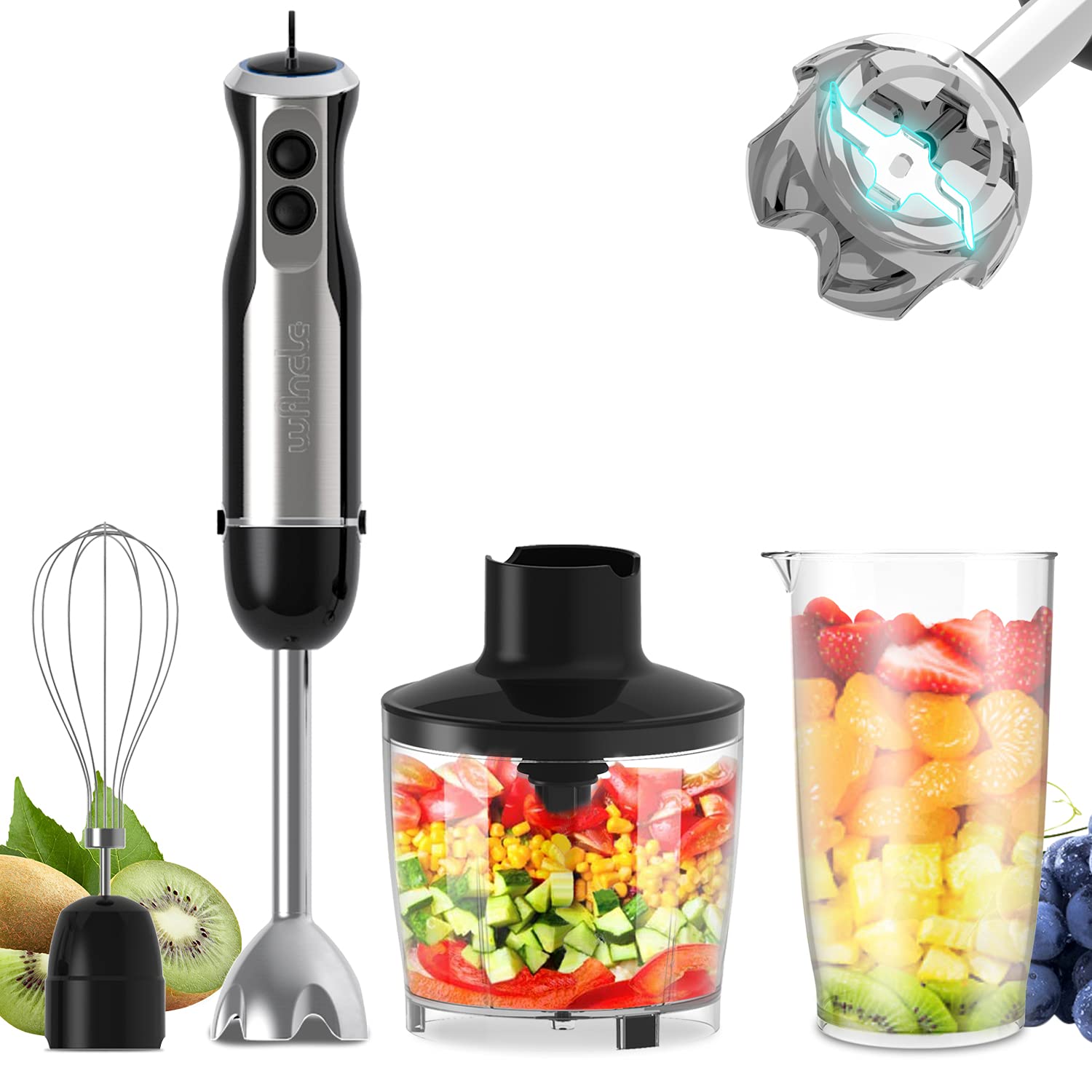 Wancle 1000W Immersion Hand Bl - Immersion Blender Stick review and price