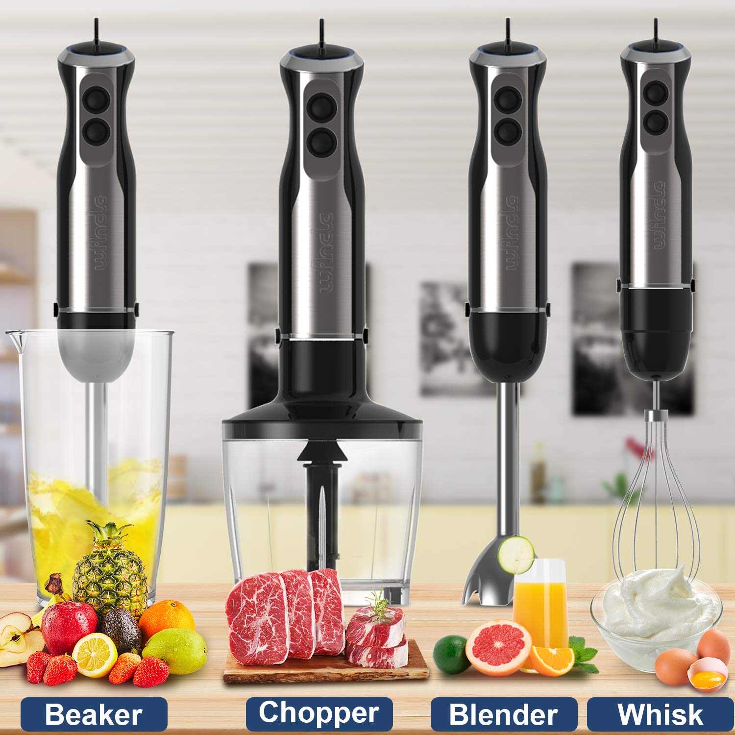 Wancle 1000W Immersion Hand Bl - Immersion Blender Stick review and price