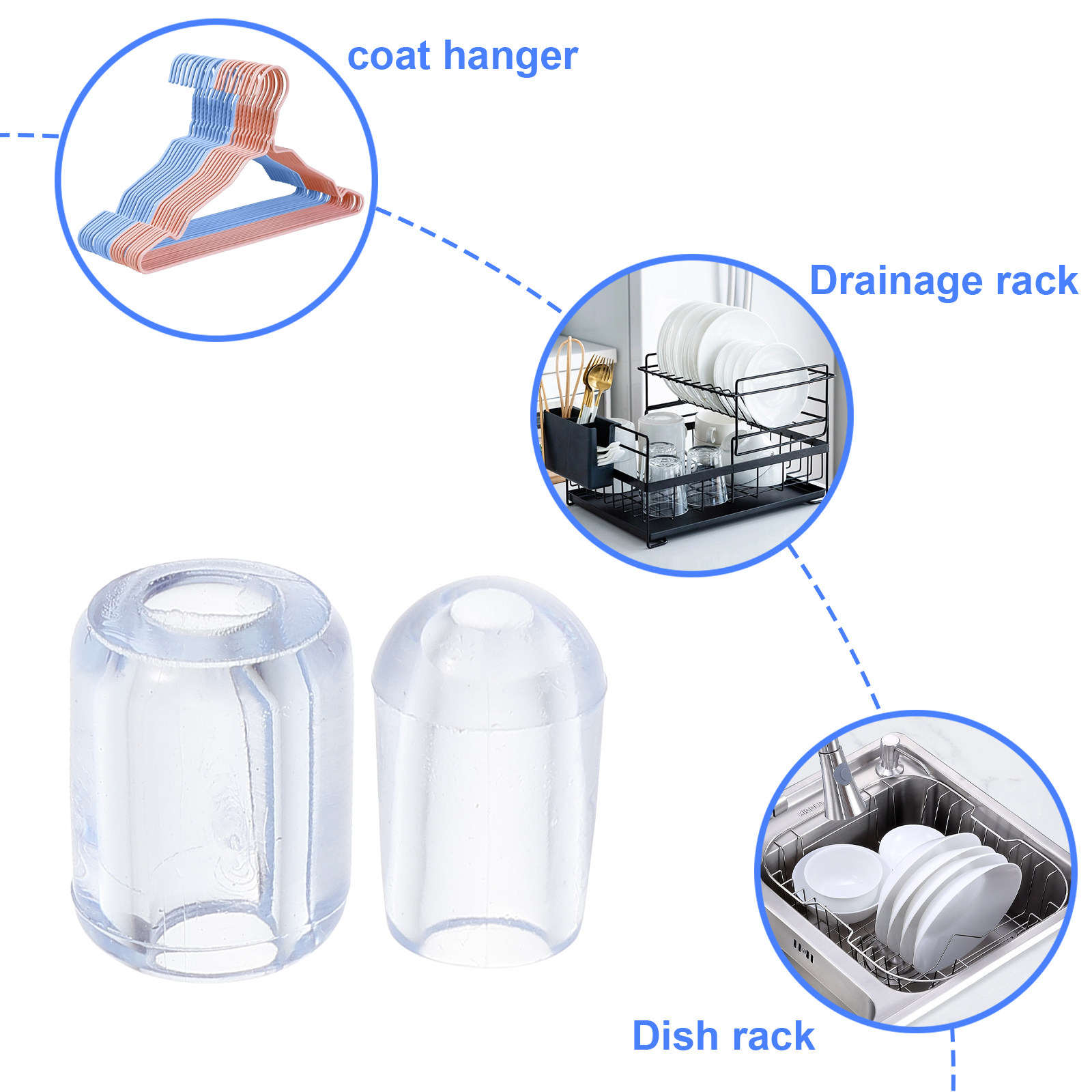 80Pcs Kitchen Sink Grid Feet P - Kitchen Gadgets Wholesale review and price