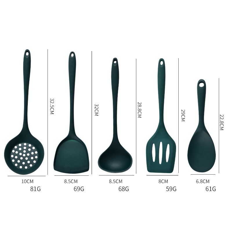 5Pcs Food Grade Silicone Kitch - Kitchen Gadgets Green review and price