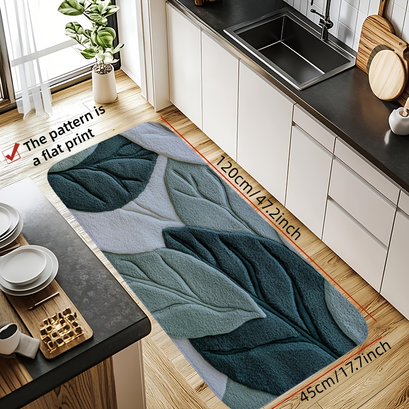 Green Leaf Print Bath Mat – No - Kitchen Gadgets Green review and price